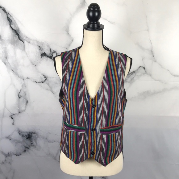 Jackets & Blazers - 🦋VEST🦋 100% Cotton Serape Guatemalan vest